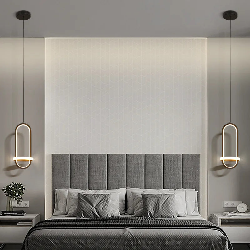 Nordic Modern LED Pendant Light Bedroom Bedside Hanging Chandeliers Lamp For Living room Dinnig Room Table Lamp Lighting Fixture