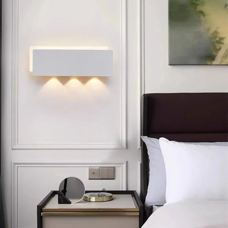 Nordic minimalist creative personality long strip wall lamp modern simple living room aisle bedroom bedside lamp background wall