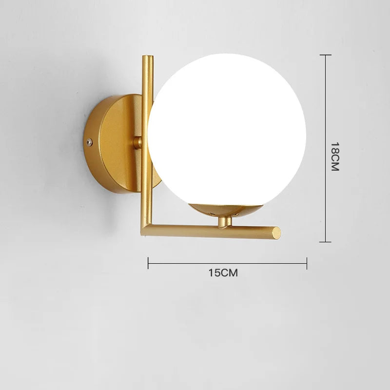Nordic Wall Lamp Bedroom Bedside Light Warm Romantic LED Lights Luxury Living Room Modern Sconce Starry Background Lighting