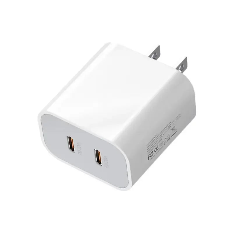 USB C Wall Charger Block 20W, 2-Pack Dual Port PD Power Delivery Fast Type C Charging  Plug Adapter for iPhone 11/12/13/14/15