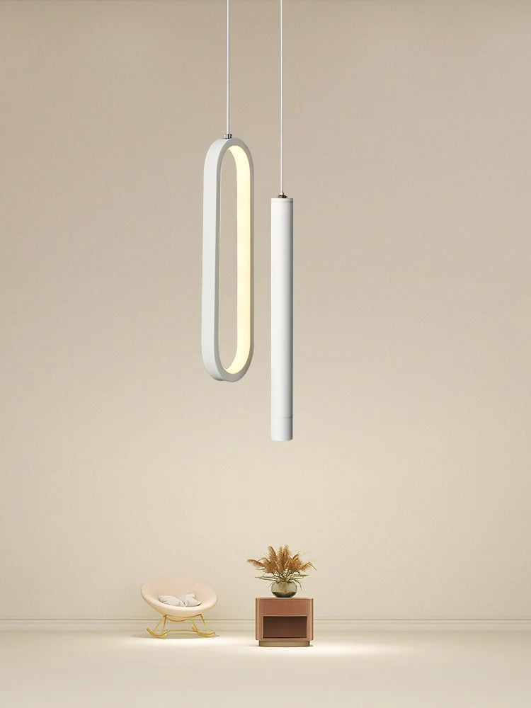 Nordic Lustre Minimalist LED Chandelier Pendant Lights Living Bedroom Bedside Long Line Lights suspensions luminaire Home lamps