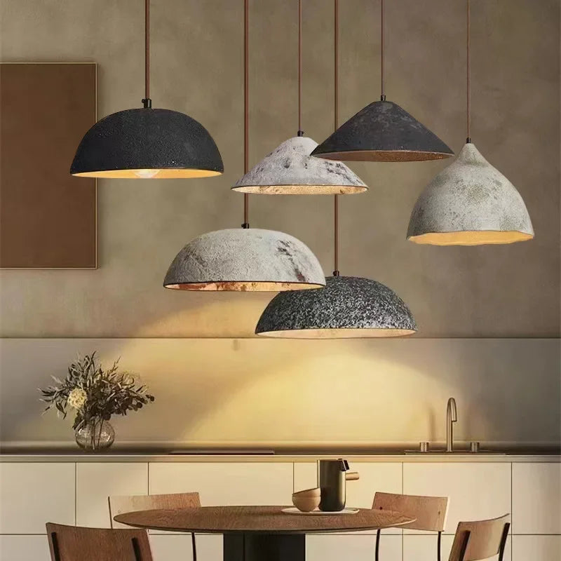 Classical Ceramic Pendant Light Coffee Shop Light Shop Lighting Tea Room Bar Table Lamp Retro LED Wooden Small Chandelier