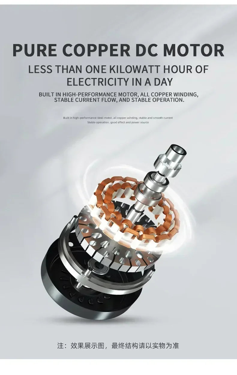 Modern Ceiling Fan, LED Light, DC Motor, High Air Volume Remote Control, Kitchen, Bedroom, Dining Room, Terrace, Pendant Light