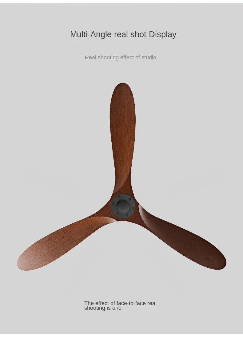 Strong Wind Nordic Ceiling  Living Room Dining Room Industrial American Style Retro Commercial Variable Frequency Lightless Fan