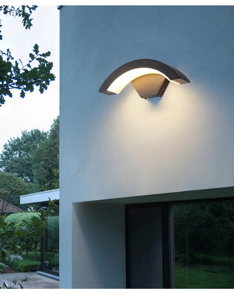 Outdoor Wall Light Waterproof IP65 Radar Motion Sensor Outdoor Lighting Porch Sconce Balcony Garden Outside Wall Lamp Vestibule