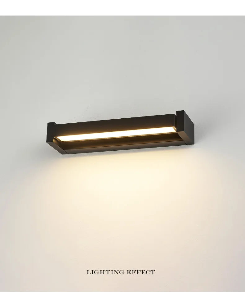 2025 new model.  Outdoor waterproof wall lamp.  Can rotate.  Aluminum and glass materials.  18W, minimalist landscape light