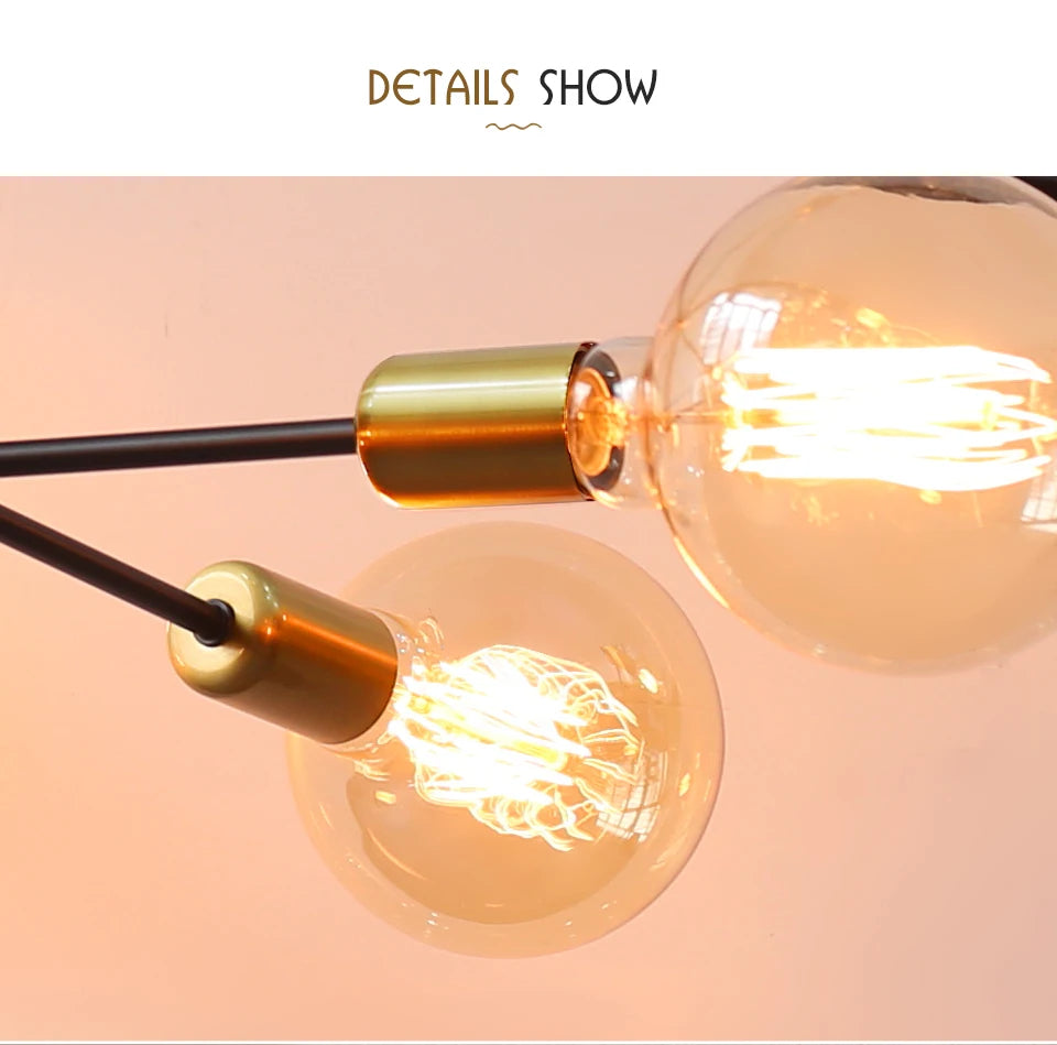 Nordic Modern Chandelier Hanging Lamps For Ceiling Home Decor Living Room Bedroom Pendant Indoor Fixtures E27 G95 G125 Milk Bulb