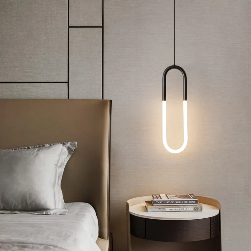 Modern Luxury Pendant Lamp Bedroom Bedside Bathroom Entrance LED Chandeliers Restaurant Kitchen Dining Hall Bar Hanging Lighting