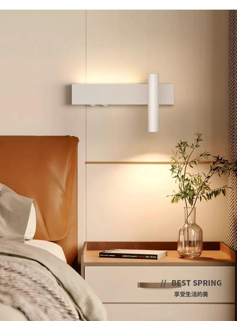 Bedroom Headboard LED Wall Light Atmosphere Light Modern Simple Living Room Background Wall Light Corridor Wall Spotlights