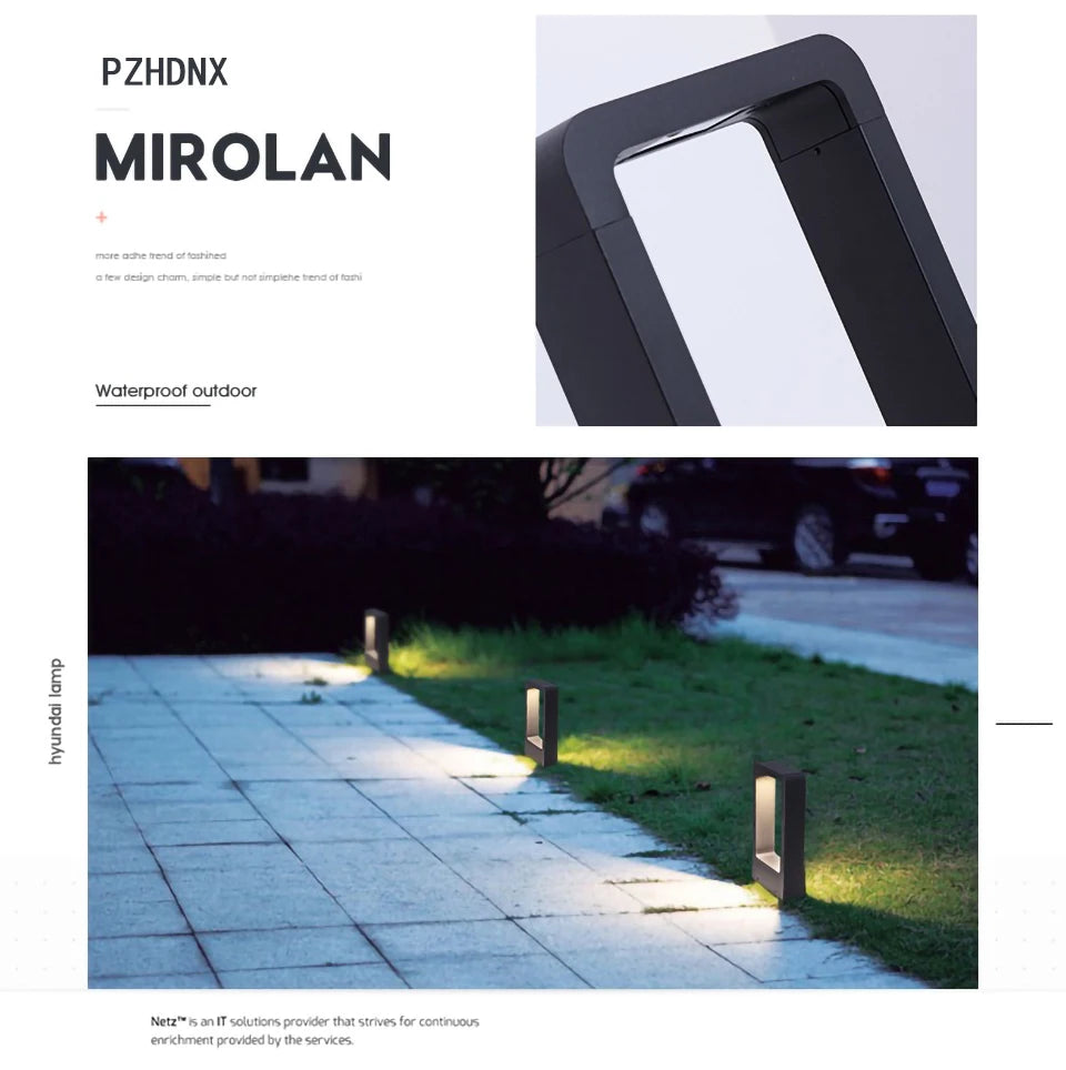 Outdoor iP65 waterproof LED lawn light. Suitable for parks, courtyards, gardens, and squares. Aluminum landscape light.