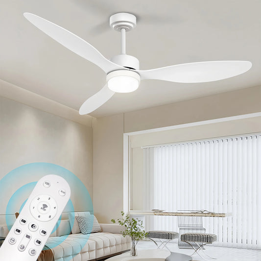Jelena Modern 42 52 Inch Ceiling Chandelier with Fan Remote Control Living Room Decor Ceiling Fan Light LED Home Electric Fan