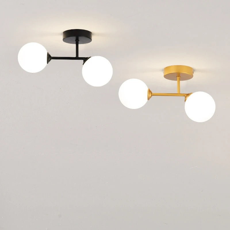 Glass ball Ceiling Lamp Home Deco Interior Lighting For Bedroom Living Room Dining Table Cloakroom Corridor Nordic Ceiling Light