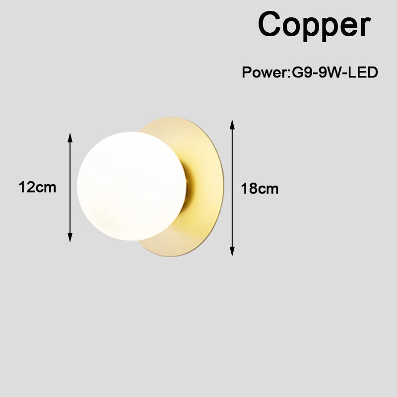 Indoor LED Wall Lamps with G9 Light Bulb for Bedroom Living Room Nordic LED Wall Lights Wall Lights Wall Sconce for Corridor