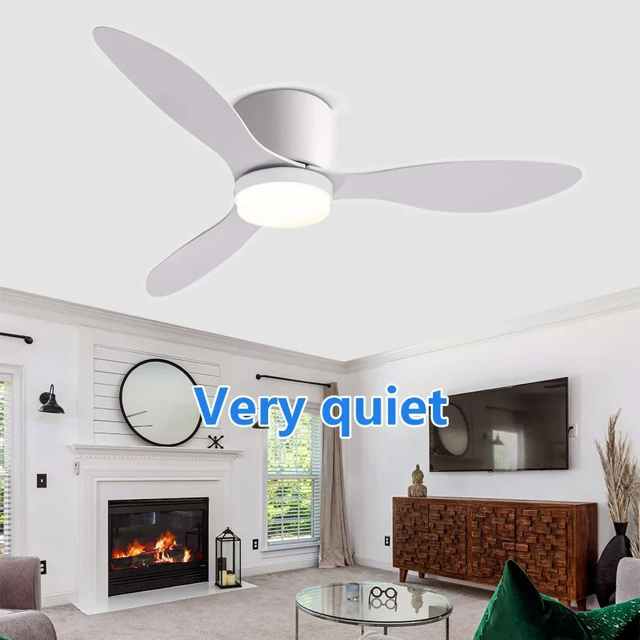 Modern LED Ceiling Fan Lights with Remote Control Ceiling Decoration Lights, Energy-saving Lights with Fans in Bedrooms and Home