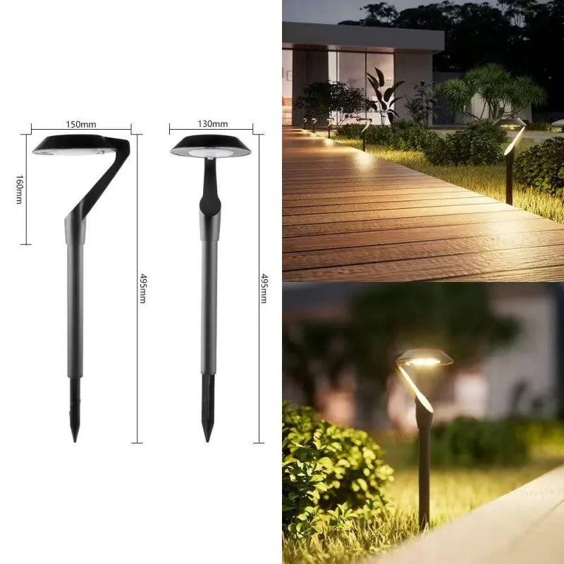 2pc Solar Energy Saving Lamp Super Bright Solar Lawn Lamp Waterproof Household Garden Villa Courtyard LED Solar Lamp