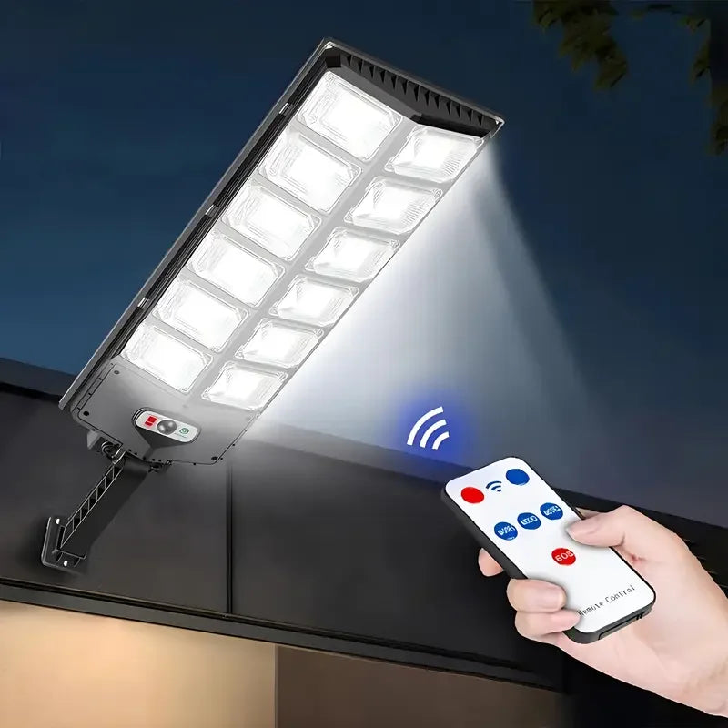Outdoor Solar 504 LED Lights Waterproof 4500 mAh Super Bright Wall Lamp With Motion Sensor Remote Control Garden Street Light