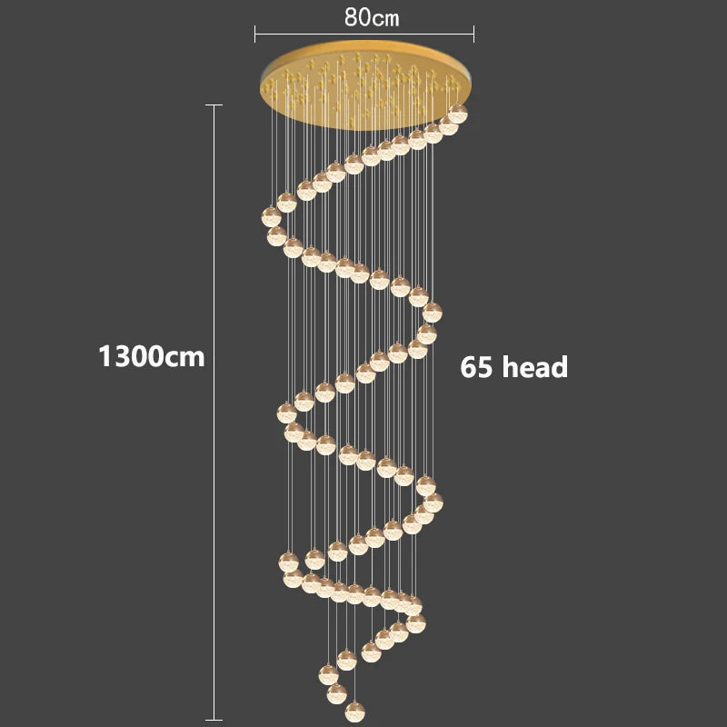 Modern home decor led lights pendant light lamps forstaircase Chandeliers for living room hanging light indoor lighting