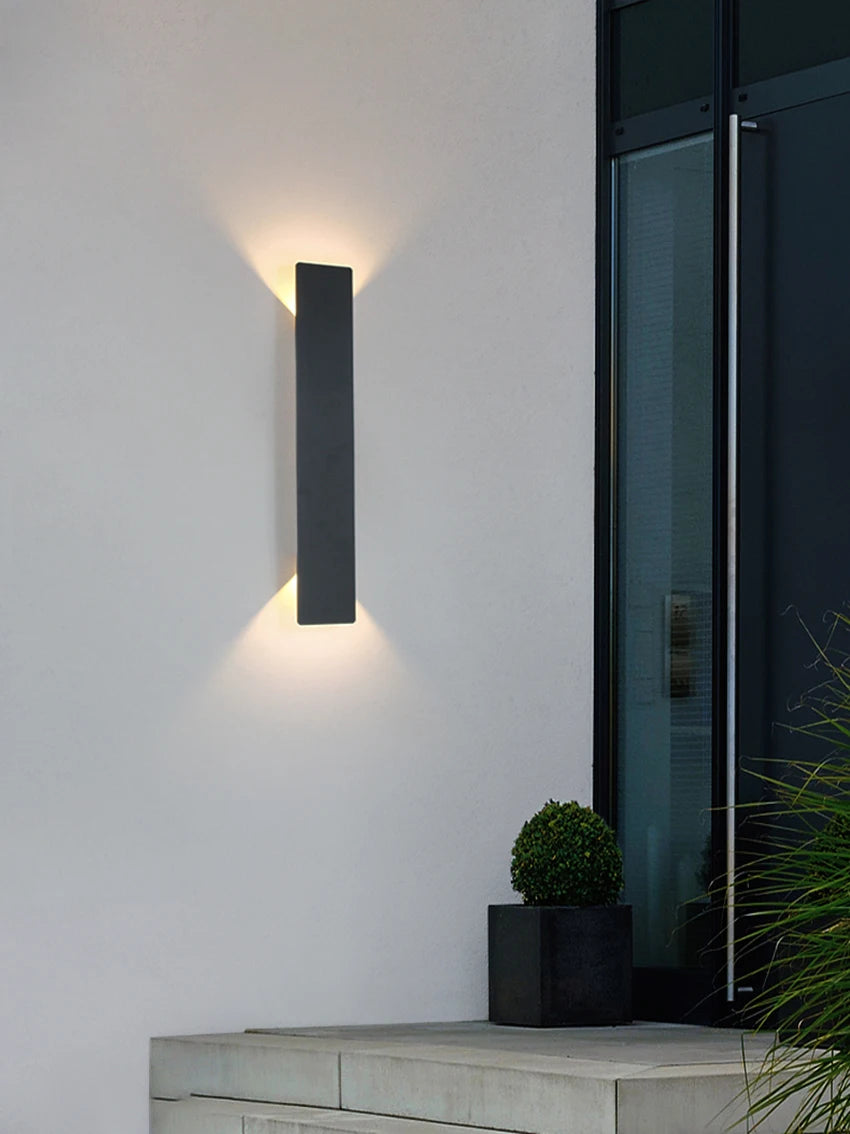 20cm/41cm/61cm Outdoor LED Wall Lights Up and Down Aluminum Wall Lamp Waterproof IP65 Courtyard Porch Decor Lighting Fixtures