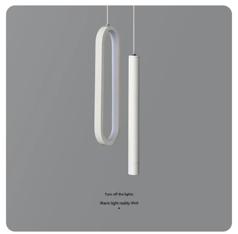 Nordic Lustre Minimalist LED Chandelier Pendant Lights Living Bedroom Bedside Long Line Lights suspensions luminaire Home lamps