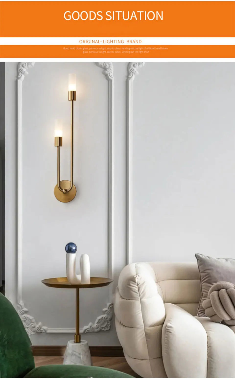 Modern Wall Lamps Indoor Wall Sconces G9 Gold Black Light Fixture Minimalist Candle Lighting for Bedroom Stairway Balcony Decora