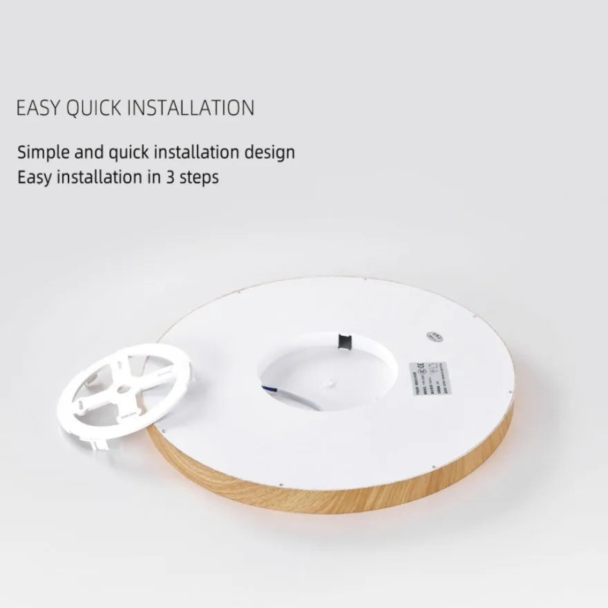 Modern LED Wood Grain Ceiling Light Ultra-thin 3 Colors Surface Ceiling Lamp Bedroom Living Room Kitchen Home Decor Lighting