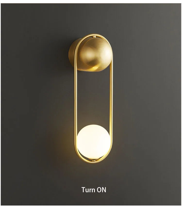 Minimalist U-shaped Wall lamp Modern designer Creative Study Living room Bedroom Background Wall light Bedhead