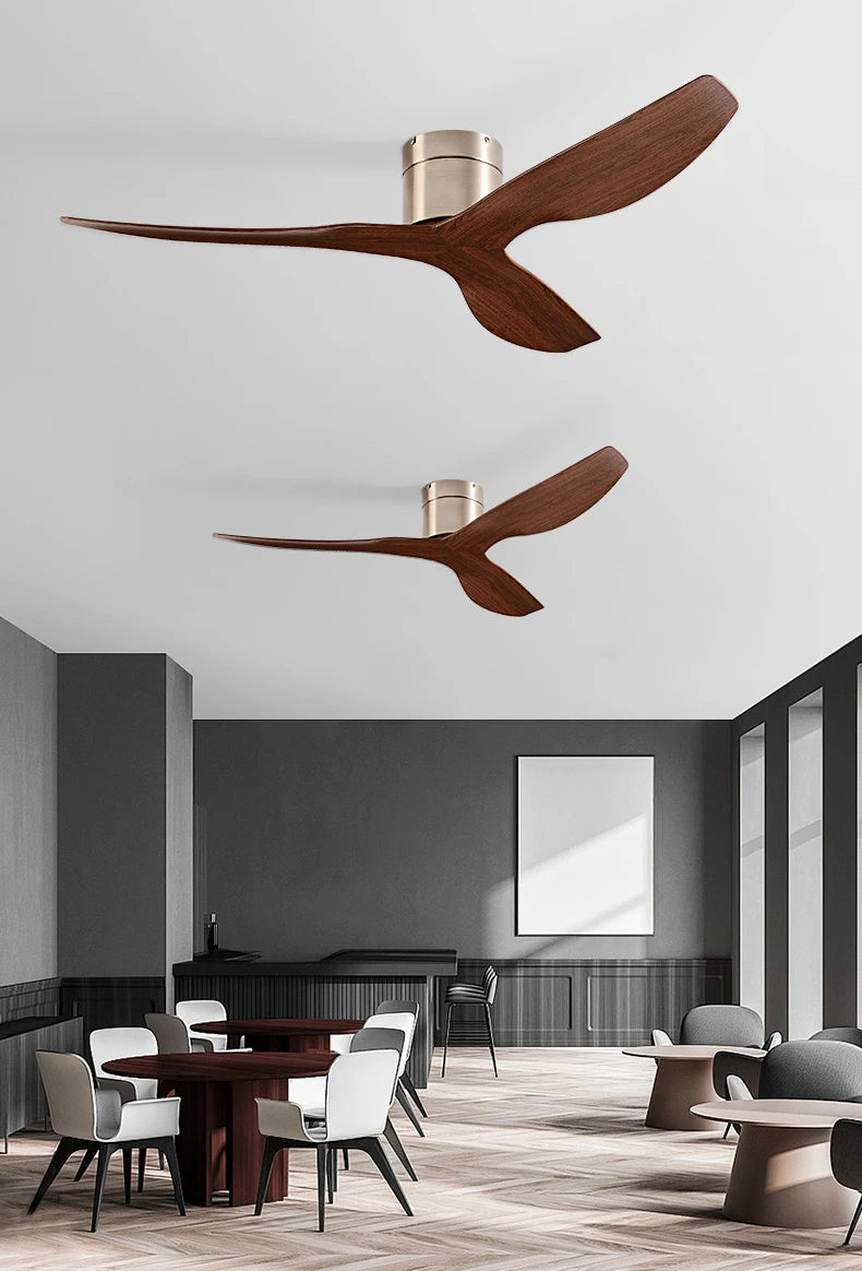 FUMANJIA 45/52" Industrial Retro Ceiling Fan, Ideal for Living/Dining Areas, Home & Office - 6 - Speed Silent DC Inverter Motor
