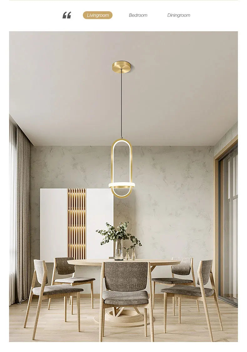 Nordic Modern LED Pendant Light Bedroom Bedside Hanging Chandeliers Lamp For Living room Dinnig Room Table Lamp Lighting Fixture