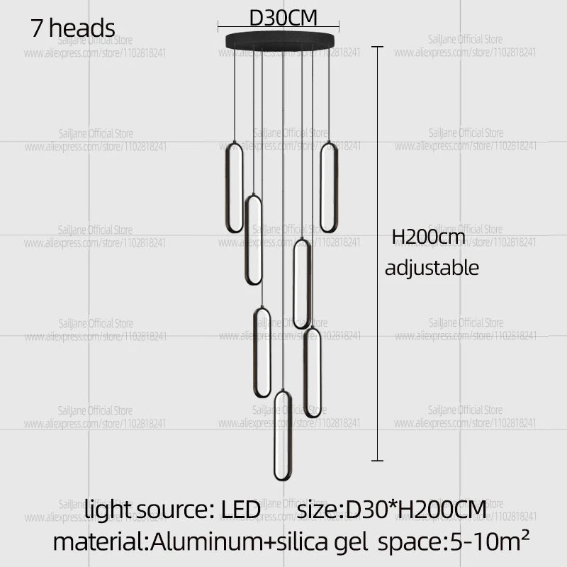 Modern Chandelier Hanging Living Room Pendant Light Designer Bedroom Bedside Lamp Dining Bar Decoration Light Indoor Lighting