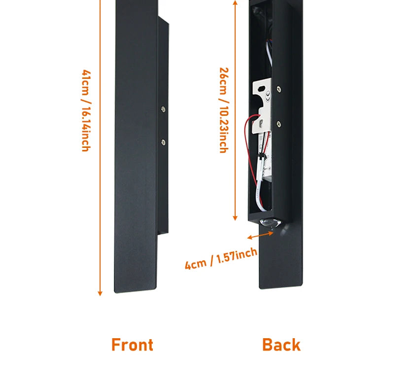 18W LED Up Down Wall Light in Black or White / Waterproof / for Outdoor Garden Porch Aisle / Indoor Living Room Bedroom