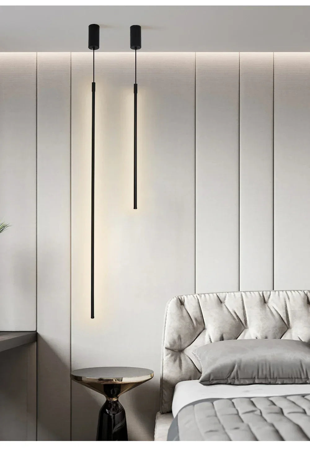 Modern LED Pendant Lights for Bedroom Bedside Living Room Hanging Lamp Background Lamp Chandeliers Home Decor Lighting Fixtures