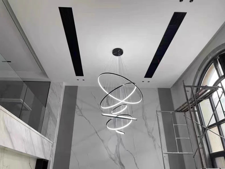 Modern home decor led lights pendant light lamps forstaircase Chandeliers for living room hanging light indoor lighting