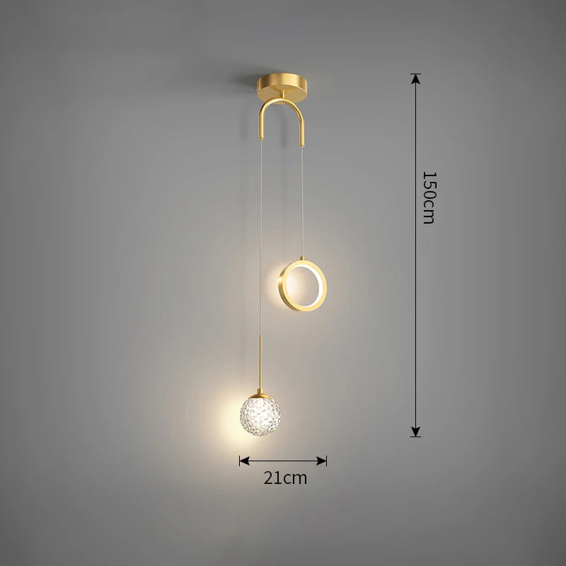 Nordic LED Pendant Light Indoor Lighting Fixture Living Bedroom Bedside Home Decoration Dining Table Hanging Lamps Pendant Lamp