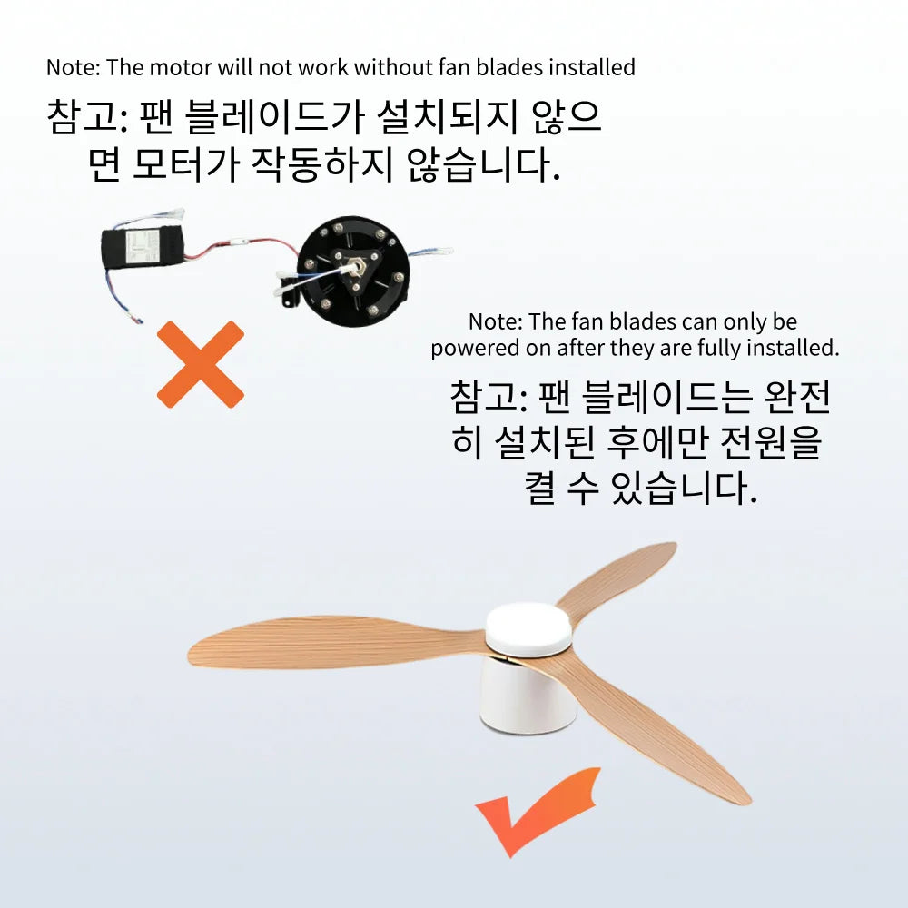 IRALAN 42 inch/52 inch Ceiling Fan with Light Remote Control, Modern Ceiling Fan for Bedroom, Living Room-Black/White/Wood