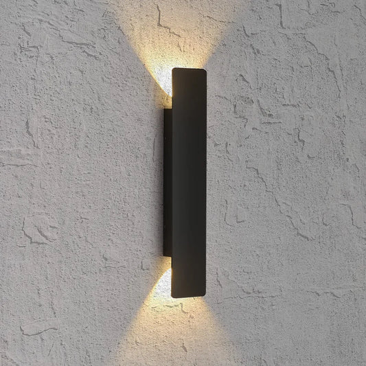 Outdoor Waterproof Wall Lamp Modern LED Lamp Black White Aluminum Up Lower Light Wall Lamps Waterproof IP65 110V 220V Fixtures