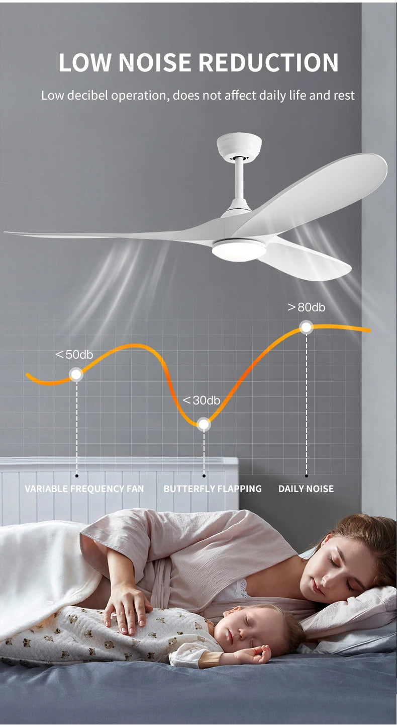 Low Floor Modern Ceiling Fans No Light 42Inches DC Motor Reversible Blades Remote Control Led Fans Lamp With Lights