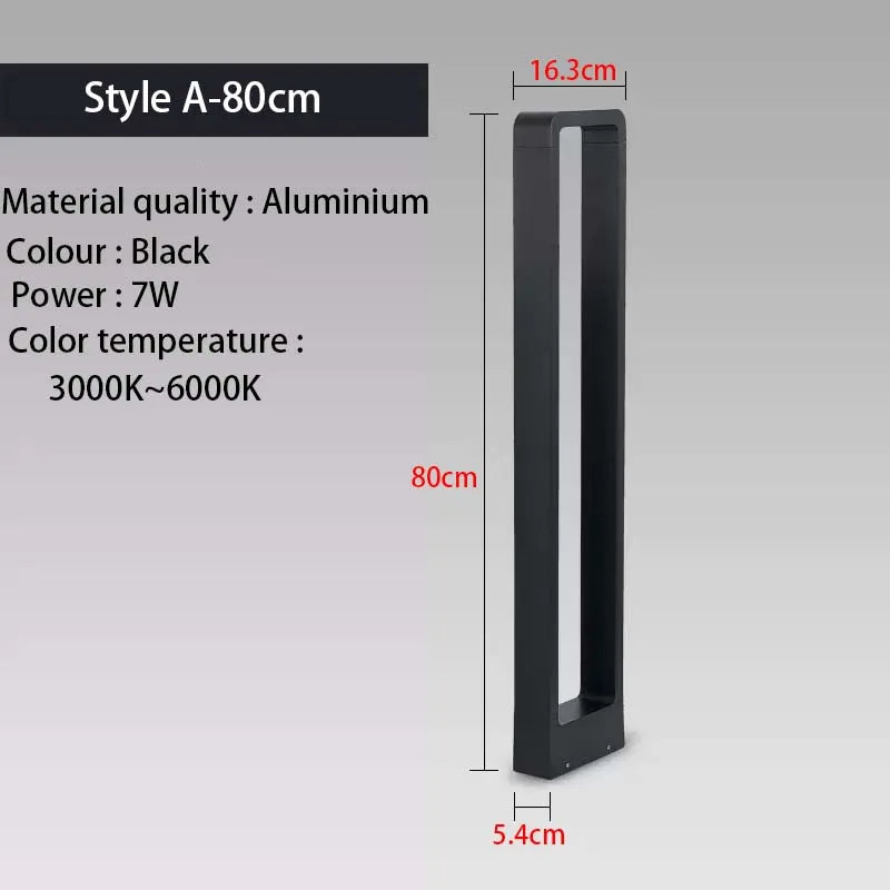 Outdoor iP65 waterproof LED lawn light. Suitable for parks, courtyards, gardens, and squares. Aluminum landscape light.