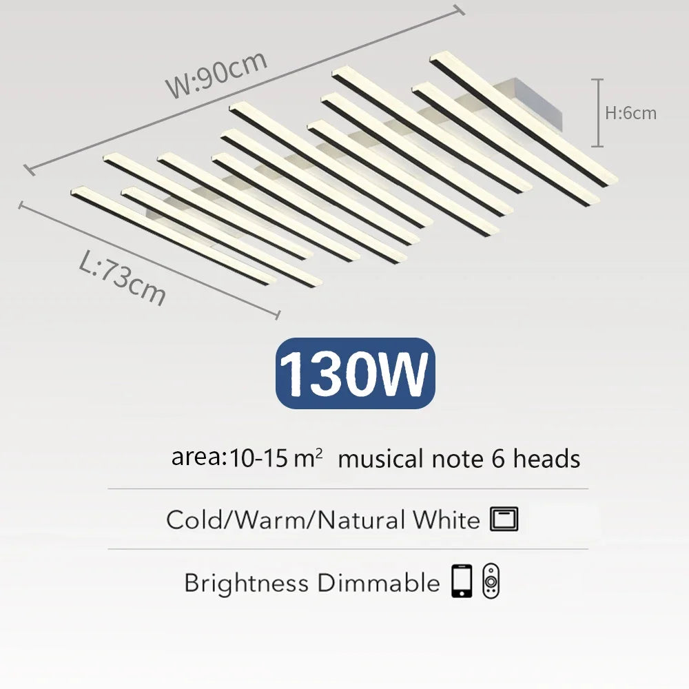 Modern Ceiling Light Luxury Nordic Ceiling Light Fixture LED Remote Control APPCeiling Chandelier Home Decoration Lighting