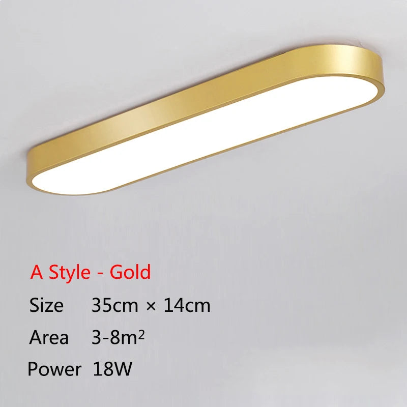 Modern Led Ultra-Thin Ceiling Light Balcony Corridor Bedroom Home Decoration Indoor Lighting Kitchen Restaurant Ceiling Light