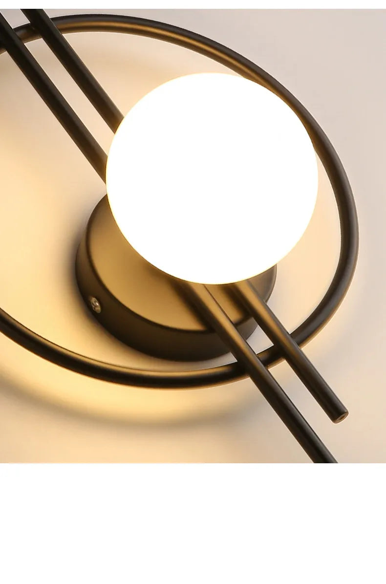 Light Luxury Modern Wall Lamp AC90-260V Living Room TV Background Wall Lamp Aisle Nordic Master Bedroom Bedside Lamp