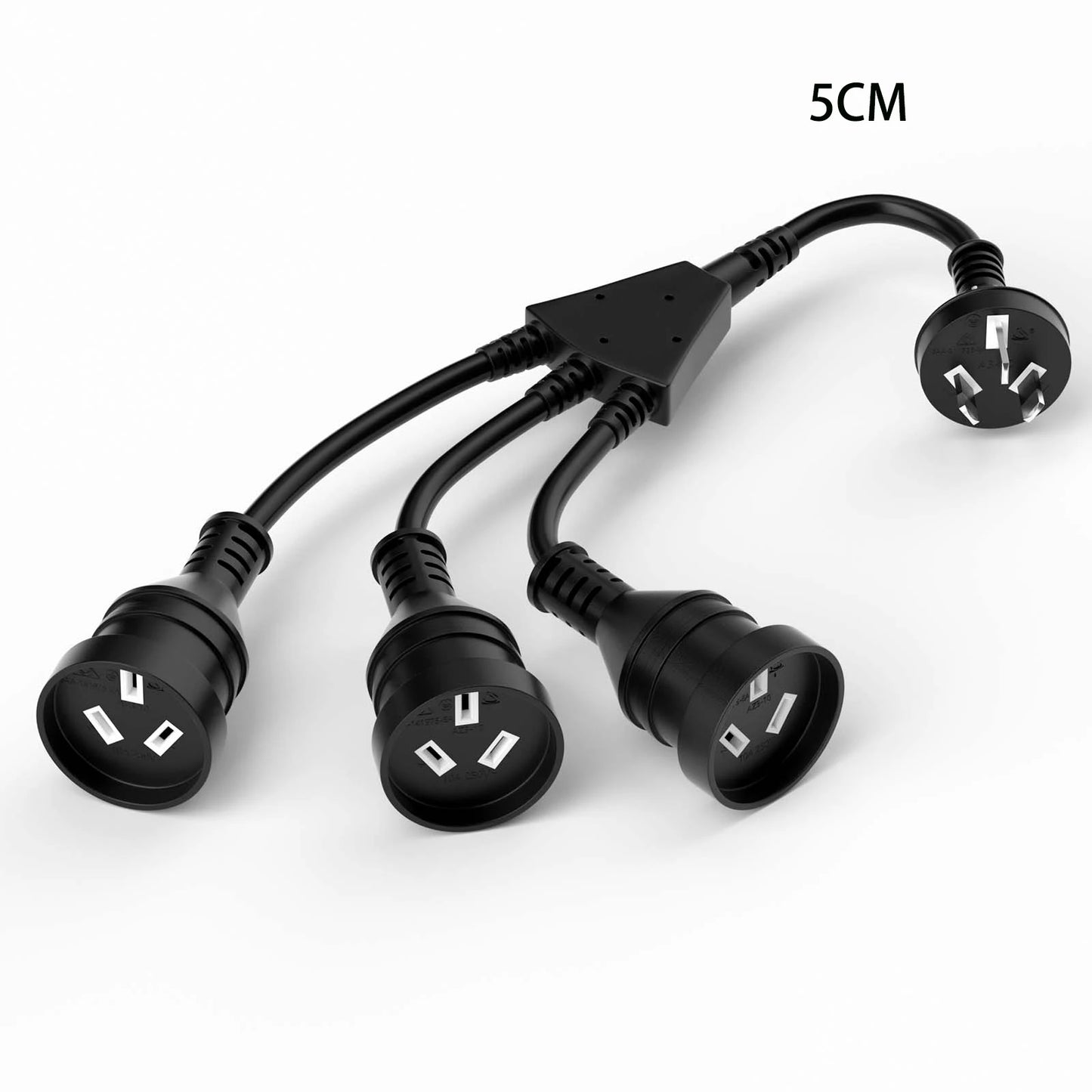 1 to 3 ways power extension cord, 2/3meters AU Plug Power cable with 3 outlets  for Home Office