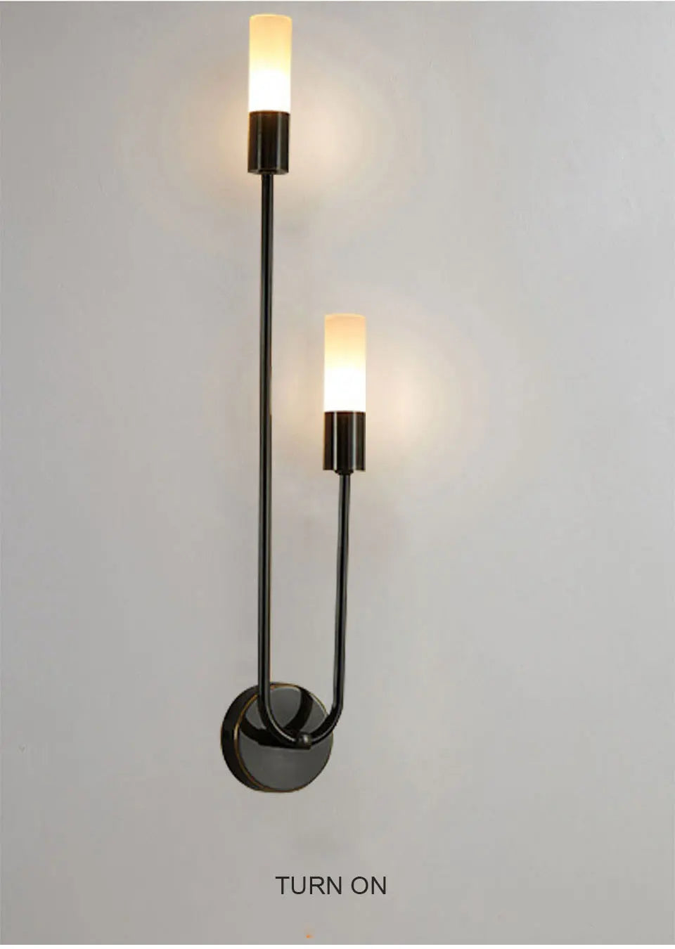 Modern Wall Lamps Indoor Wall Sconces G9 Gold Black Light Fixture Minimalist Candle Lighting for Bedroom Stairway Balcony Decora