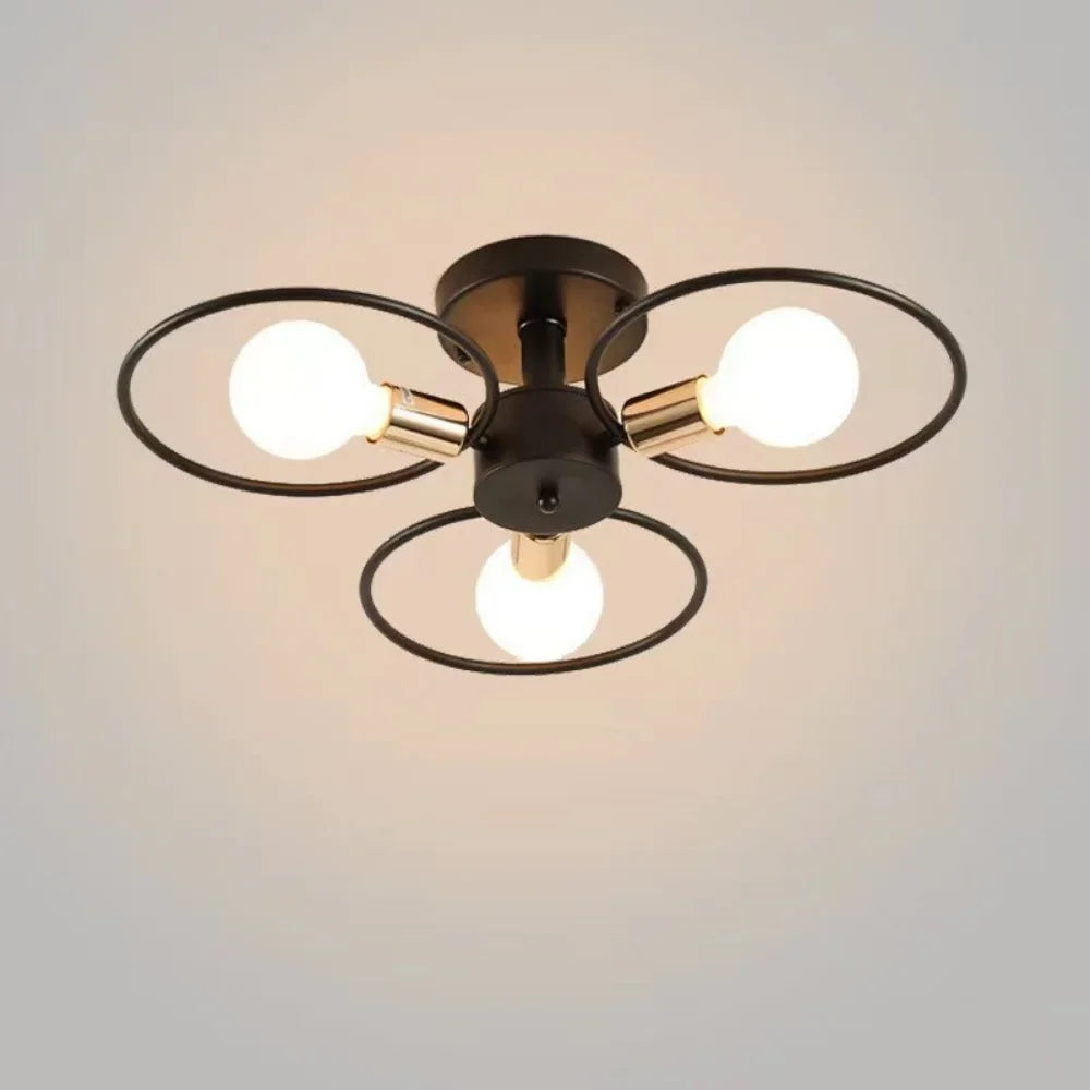 Nordic Ceiling Lamp Simple Living Room Study Chandelier Bedroom Ceiling Lamp Creative Restaurant Lighting