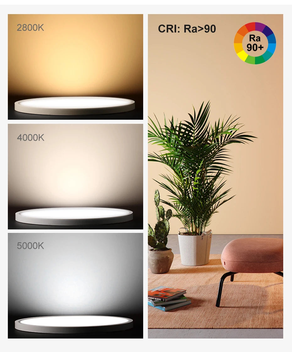 Modern LED Ceiling Light Wood Grain Golden One Light with 3 Colors Home Lighing Kitchen Bedroom Bathroom Surface Ceiling Lamp