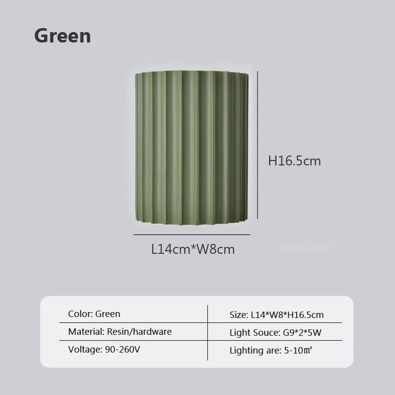 Modern LED Wall Lamp Minimalist Macaron Resin Sconces Entryway Aisle Living Rooms Bedrooms Bedside Study Illumination Luminaire