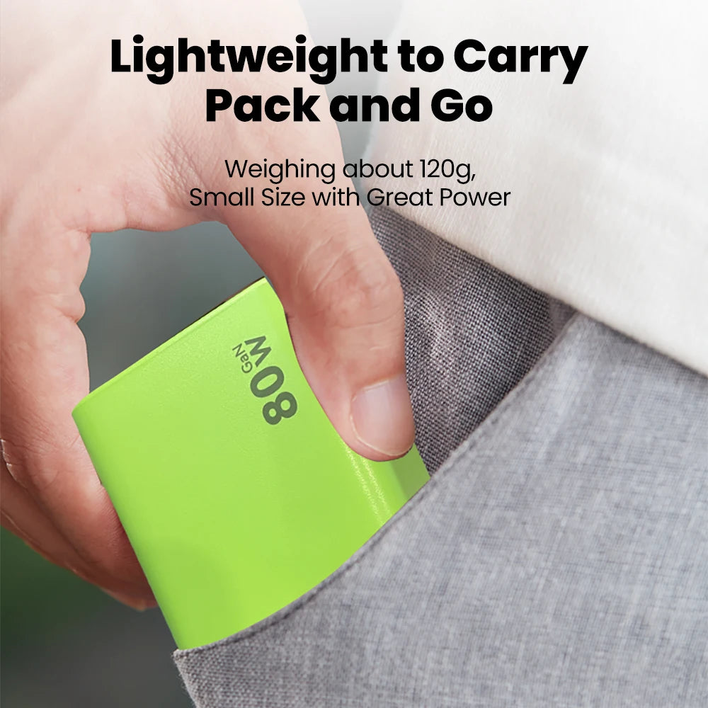 Elough 80W Gallium Nitride Charger Scalable Data Cable for Iphone Huawei A+C Full Protocol Multi Port Charging Head