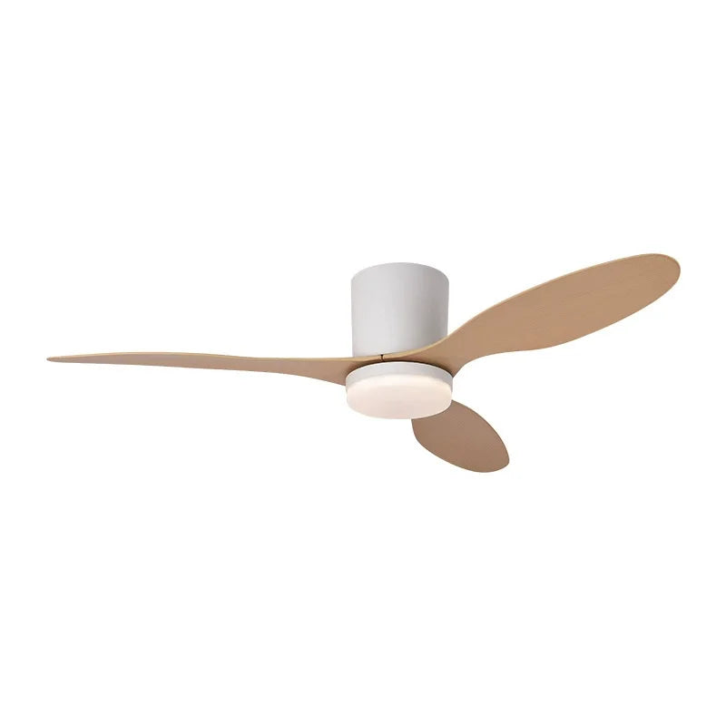 Nordic Ceiling Fan with Lights Dimmable Light Remote Control Quiet DC Motor Fans with Timer for Home Bedroom Living Room Foyer