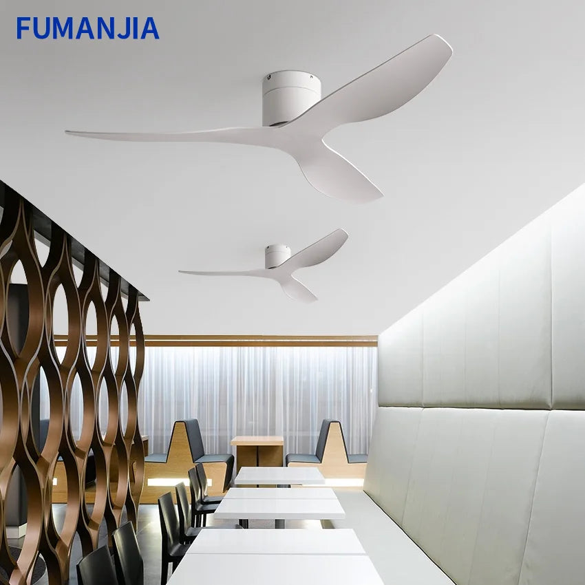 FUMANJIA 45/52" Industrial Retro Ceiling Fan, Ideal for Living/Dining Areas, Home & Office - 6 - Speed Silent DC Inverter Motor