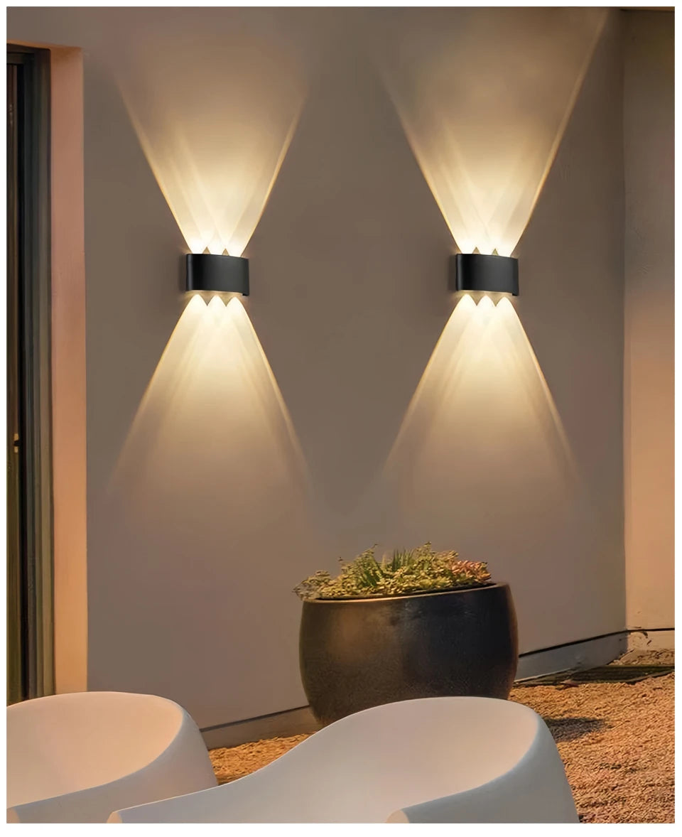 LED Wall Lamp 4/6/8/10 Outdoor Wall Lamps Up And Down Towards Lighting For Indoor Room Decoration Garden Lighting Street Lights