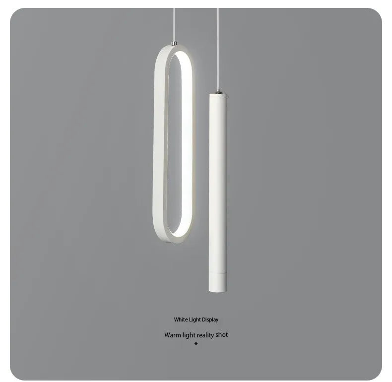 Nordic Lustre Minimalist LED Chandelier Pendant Lights Living Bedroom Bedside Long Line Lights suspensions luminaire Home lamps
